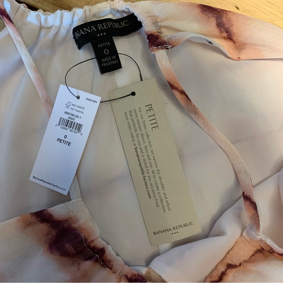 NWT Banana Republic Tie Dye Maxi Dress 0P - Picture 6 of 8